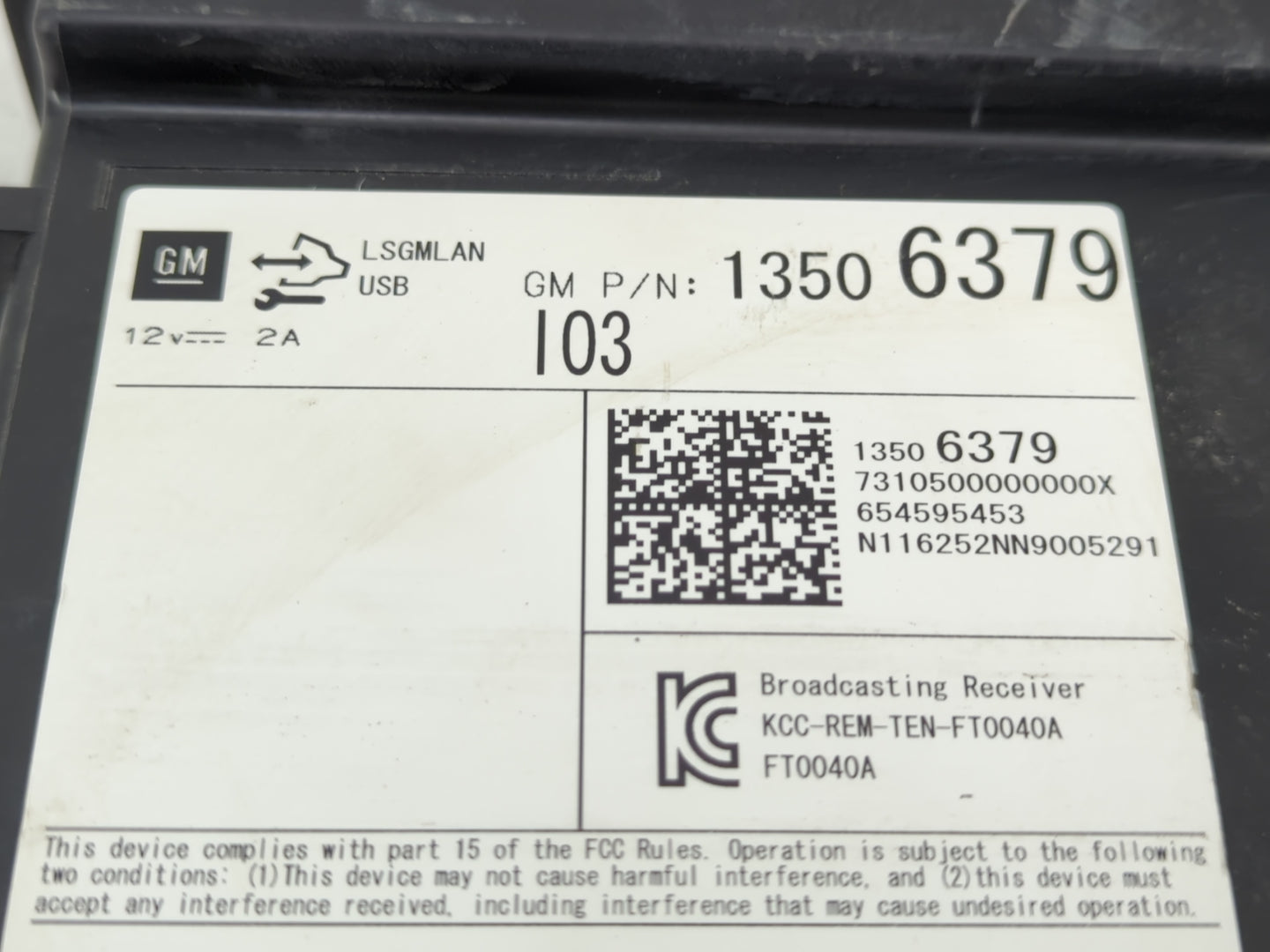 2014-2019 Toyota Corolla Radio AM FM Cd Player Receiver Replacement P/N:13506379 Fits Fits 2014 2015 2016 2017 2018 2019 202
