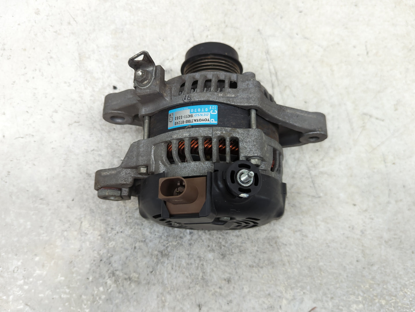 2014-2019 Toyota Corolla Alternator Replacement Generator Charging Assembly Engine OEM P/N:27060-0T240 Fits OEM Used Auto Pa
