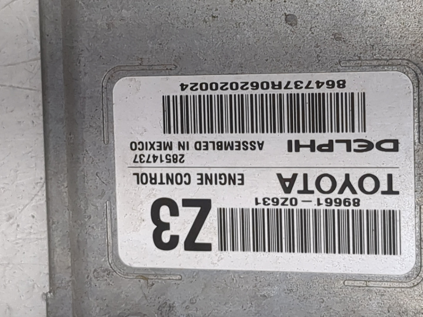 2015-2016 Toyota Corolla PCM Engine Control Computer ECU ECM PCU OEM P/N:89661-0Z631 28514737 Fits Fits 2015 2016 OEM Used A