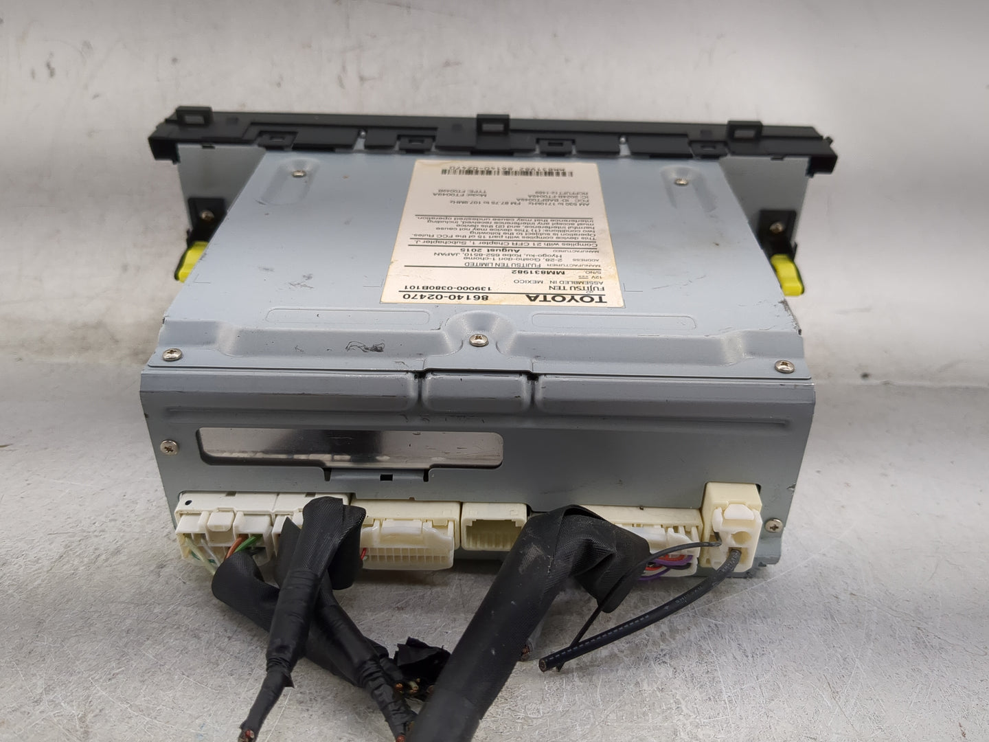 2015-2016 Toyota Corolla Radio AM FM Cd Player Receiver Replacement P/N:86140-02470 139000-03B0B101, MM831982 Fits Fits 2015