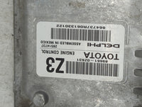 2015-2016 Toyota Corolla PCM Engine Control Computer ECU ECM PCU OEM P/N:28514737 89661-0Z631 Fits Fits 2015 2016 OEM Used A