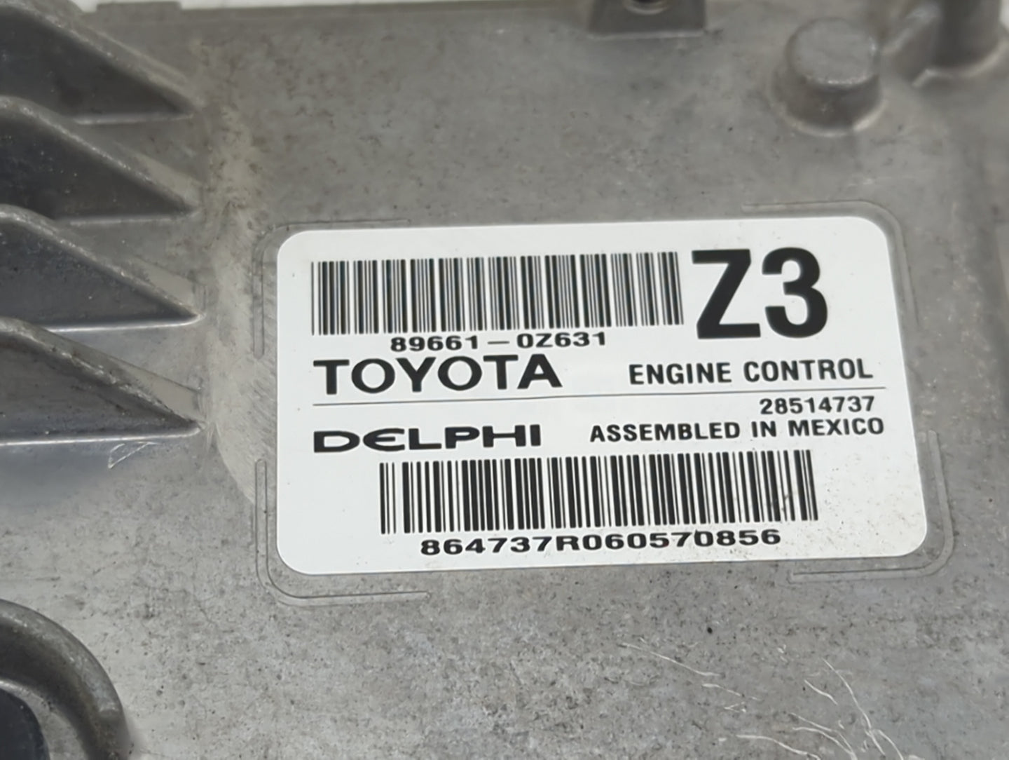 2016 Toyota Corolla PCM Engine Control Computer ECU ECM PCU OEM P/N:89661-0Z631 28514737 Fits OEM Used Auto Parts - Oemuseda