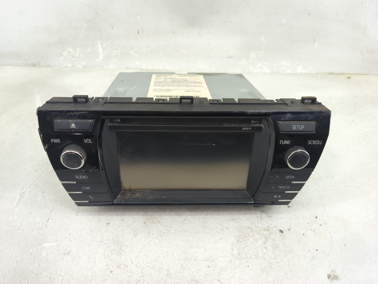 2015-2016 Toyota Corolla Radio AM FM Cd Player Receiver Replacement P/N:86140-02470 Fits Fits 2015 2016 OEM Used Auto Parts 