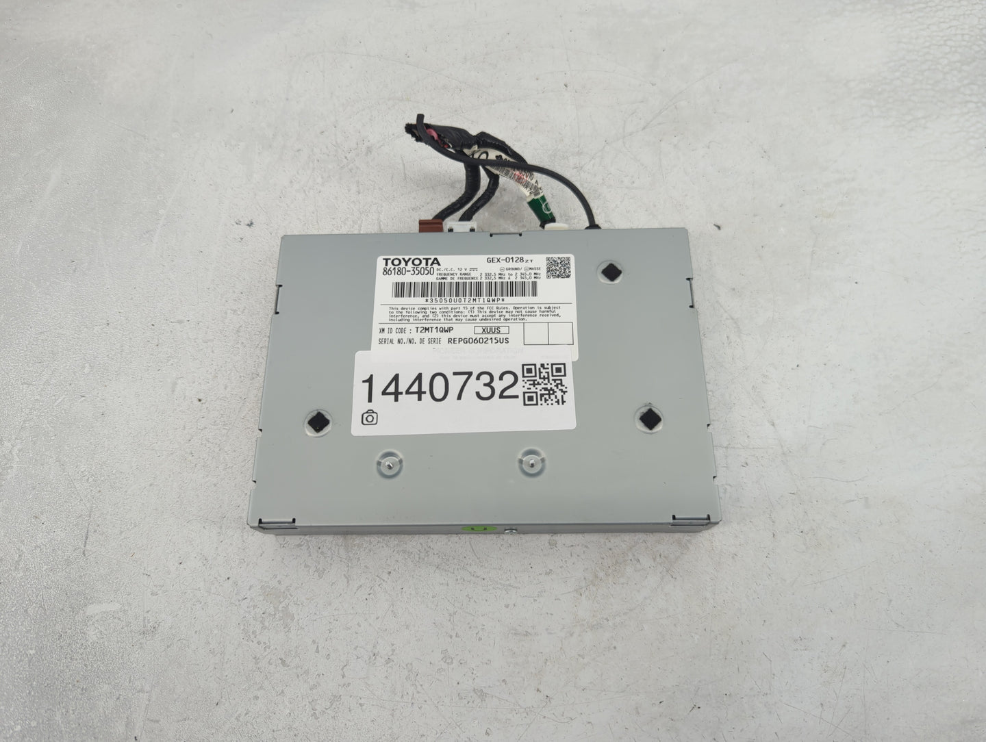 2014-2019 Toyota Corolla Radio AM FM Cd Player Receiver Replacement P/N:86180-35050 GEX-0128 Fits OEM Used Auto Parts - Oemu