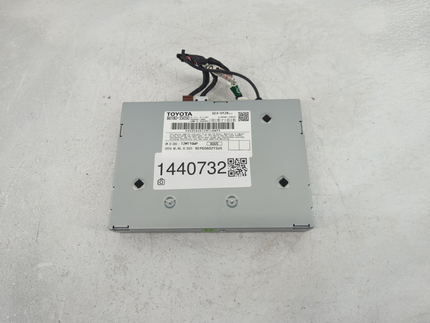 2014-2019 Toyota Corolla Radio AM FM Cd Player Receiver Replacement P/N:86180-35050 GEX-0128 Fits OEM Used Auto Parts - Oemu