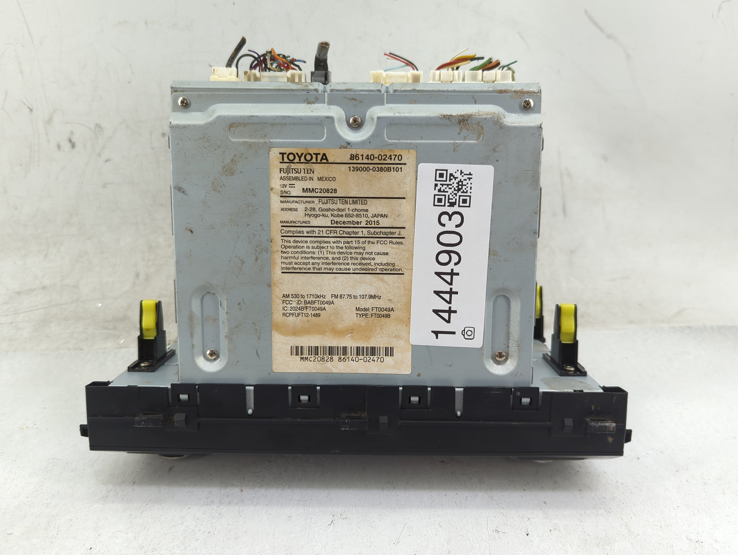 2015-2016 Toyota Corolla Radio AM FM Cd Player Receiver Replacement P/N:86140-02470 139000-0380B101 Fits Fits 2015 2016 OEM 