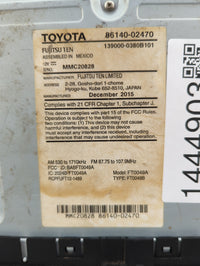 2015-2016 Toyota Corolla Radio AM FM Cd Player Receiver Replacement P/N:86140-02470 139000-0380B101 Fits Fits 2015 2016 OEM 