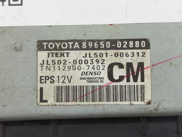 2014-2015 Toyota Corolla Power Steering Control Module