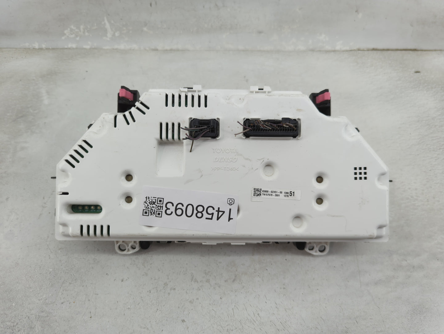 2016 Toyota Corolla Instrument Cluster Speedometer Gauges P/N:83800-0ZX51-00 TN157570-2691 Miles: Fits OEM Used Auto Parts -