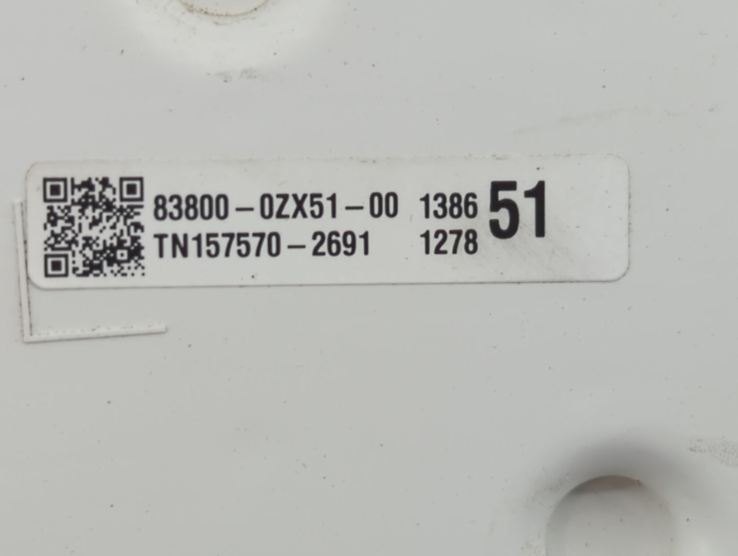 2016 Toyota Corolla Instrument Cluster Speedometer Gauges P/N:83800-0ZX51-00 TN157570-2691 Miles: Fits OEM Used Auto Parts -