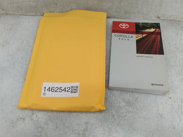 2016 Toyota Corolla Owners Manual Book Guide P/N:OM12J84U 01999-12J84 OEM Used Auto Parts - Oemusedautoparts1.com