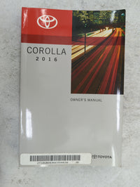 2016 Toyota Corolla Owners Manual Book Guide P/N:OM12J84U 01999-12J84 OEM Used Auto Parts - Oemusedautoparts1.com