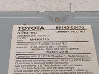 2015-2016 Toyota Corolla Radio AM FM Cd Player Receiver Replacement P/N:86140-02470 139000-0380C101 Fits Fits 2015 2016 OEM 