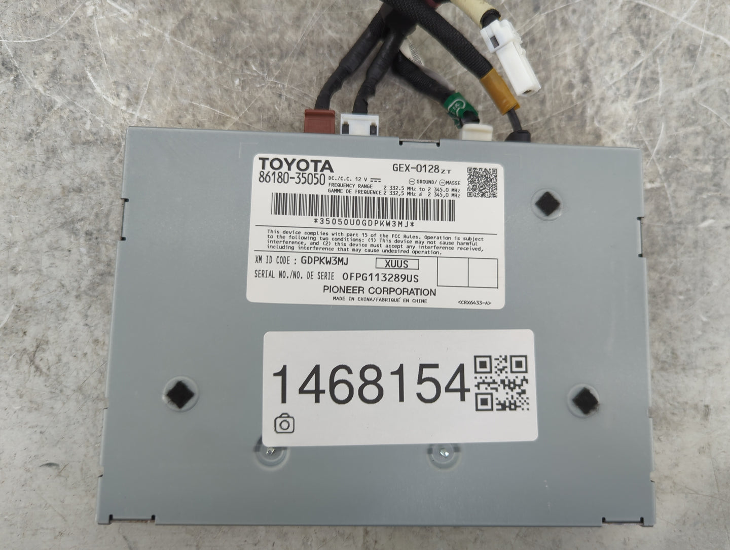 2014-2019 Toyota Corolla Tuner Satellite Receiver - Oemusedautoparts1.com