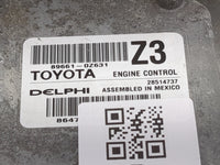 2015-2016 Toyota Corolla PCM Engine Control Computer ECU ECM PCU OEM P/N:89661-0Z631 28514737 Fits Fits 2015 2016 OEM Used A