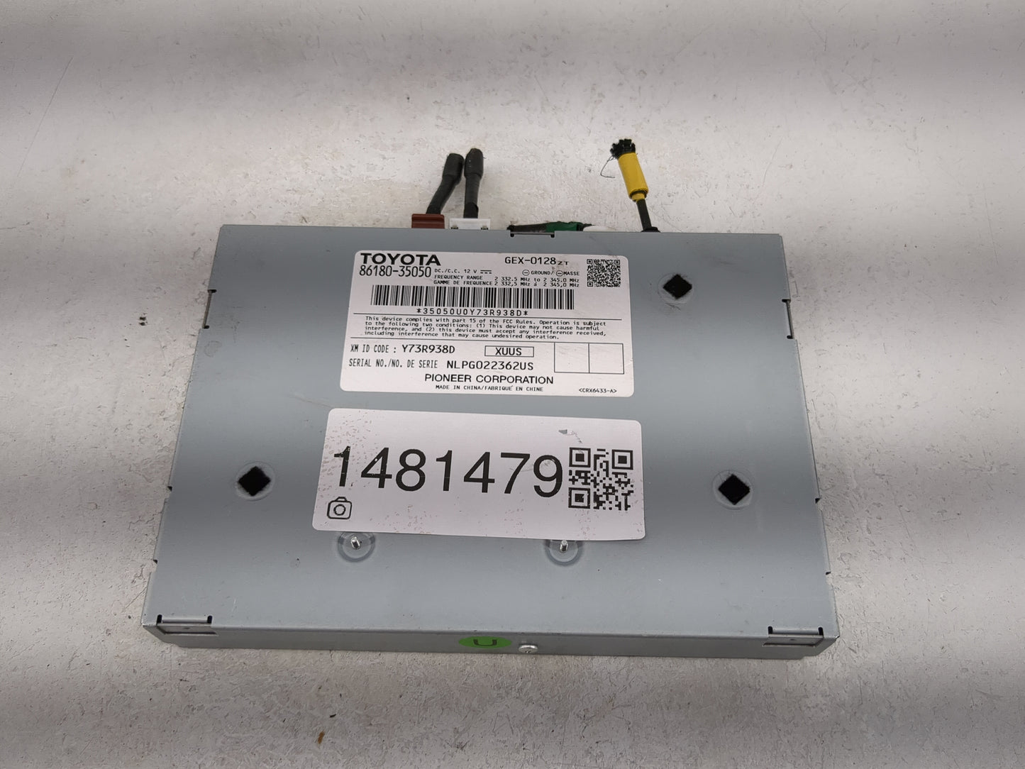 Toyota Corolla Tuner Satellite Receiver 1481479 - Oemusedautoparts1.com