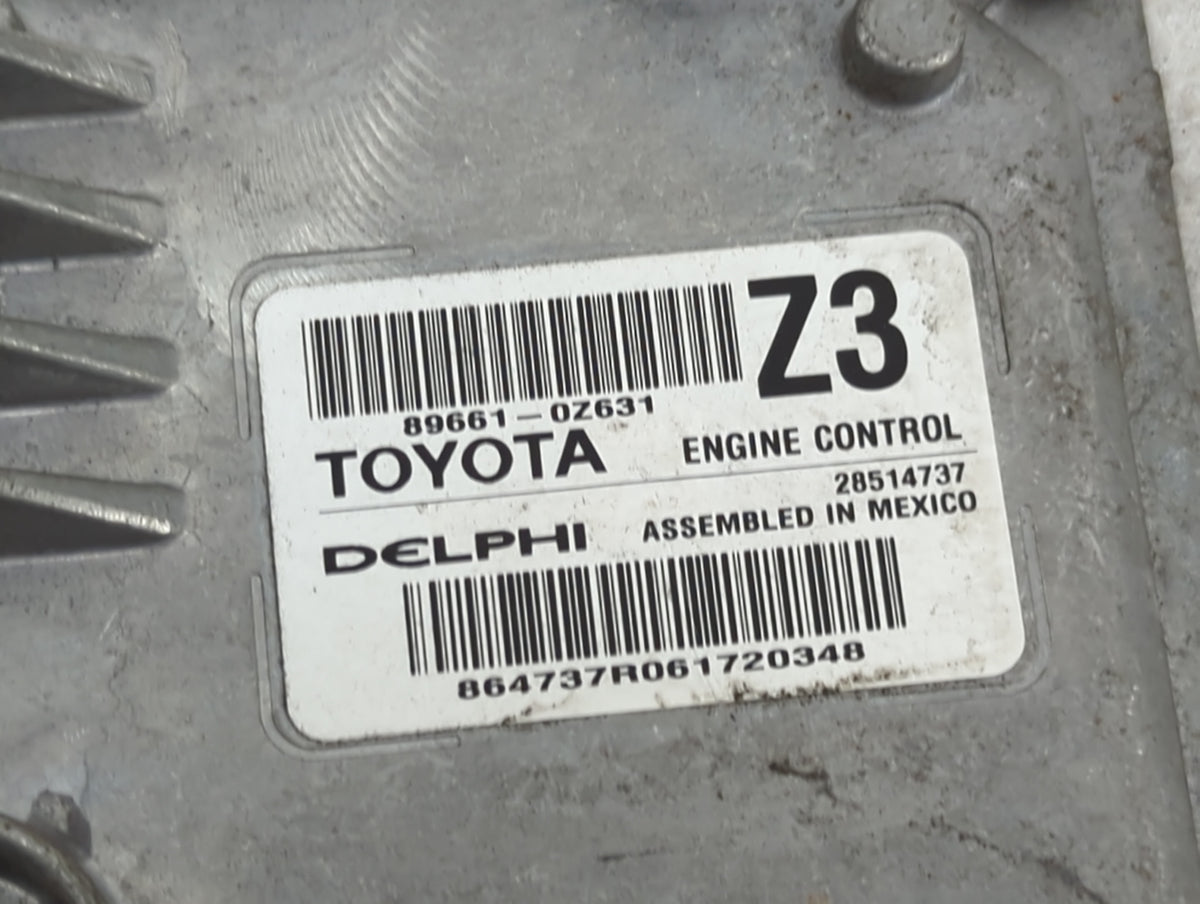 2015-2016 Toyota Corolla PCM Engine Control Computer ECU ECM PCU OEM P/N:89661-0Z631 28514737 Fits Fits 2015 2016 OEM Used A