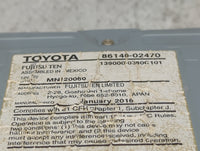 2015-2016 Toyota Corolla Radio AM FM Cd Player Receiver Replacement P/N:86140-02470 139000-0380C101, MN120060 Fits Fits 2015