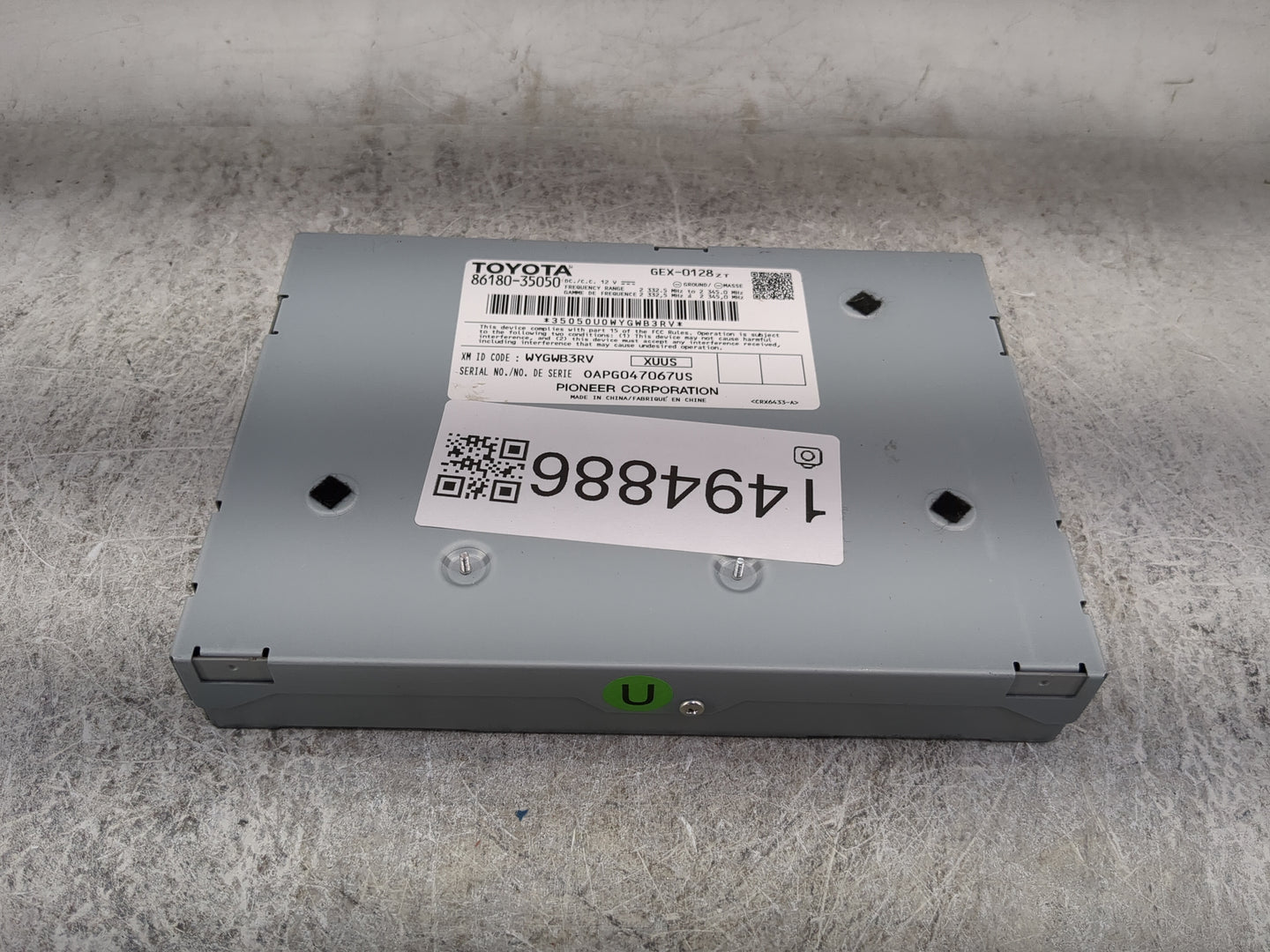Toyota Corolla Tuner Satellite Receiver 86180-35050|gex-0128zt - Oemusedautoparts1.com