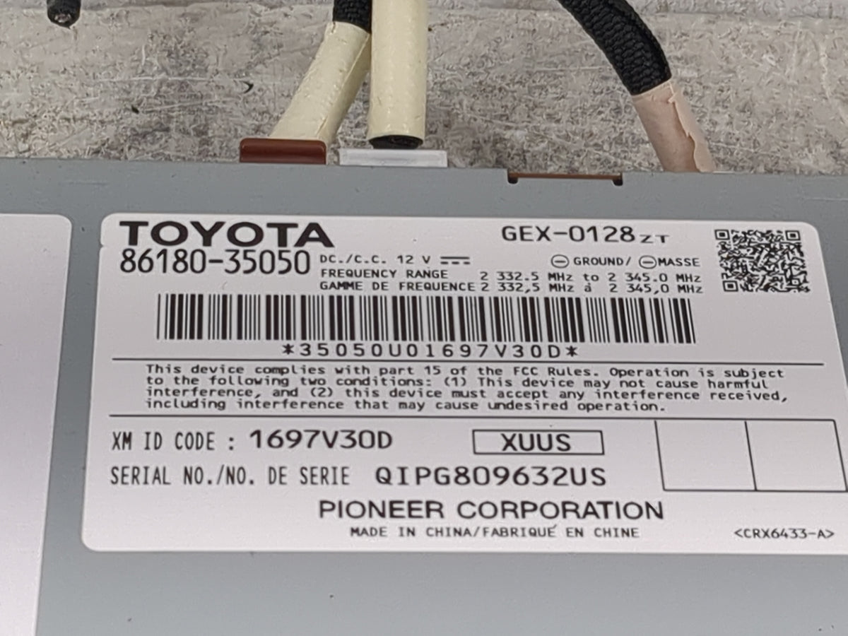 2014-2019 Toyota Corolla Tuner Satellite Receiver 86180-35050|gex-0128 - Oemusedautoparts1.com