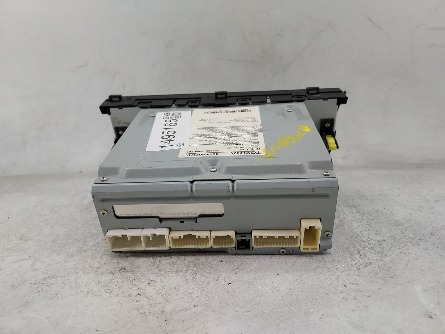 2015-2016 Toyota Corolla Radio AM FM Cd Player Receiver Replacement P/N:86140-02470 139000-0380C101 Fits Fits 2015 2016 OEM 