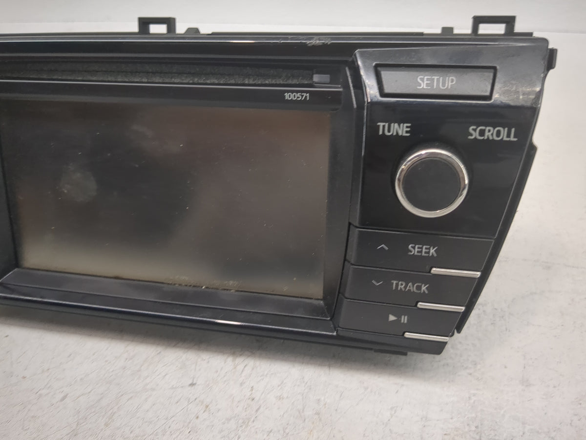 2015-2016 Toyota Corolla Radio AM FM Cd Player Receiver Replacement P/N:100571 0380C DA 06A161178D5CR Fits Fits 2015 2016 OE