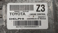 2016 Toyota Corolla PCM Engine Control Computer ECU ECM PCU OEM P/N:89661-0Z631 89661-0Z630 Fits OEM Used Auto Parts - Oemus