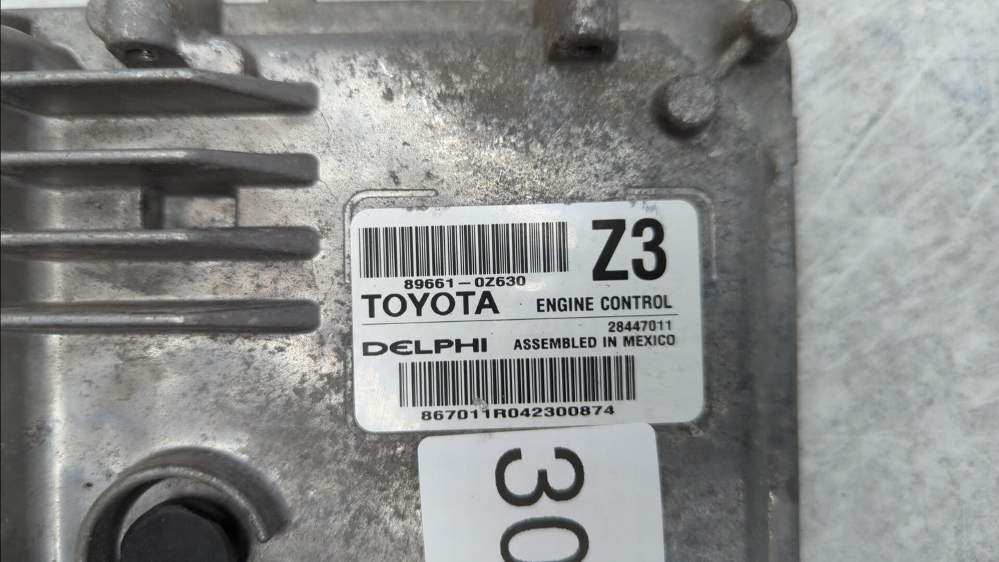 2015 Toyota Corolla PCM Engine Control Computer ECU ECM PCU OEM P/N:89661-0Z630 89661-0Z631 Fits OEM Used Auto Parts - Oemus