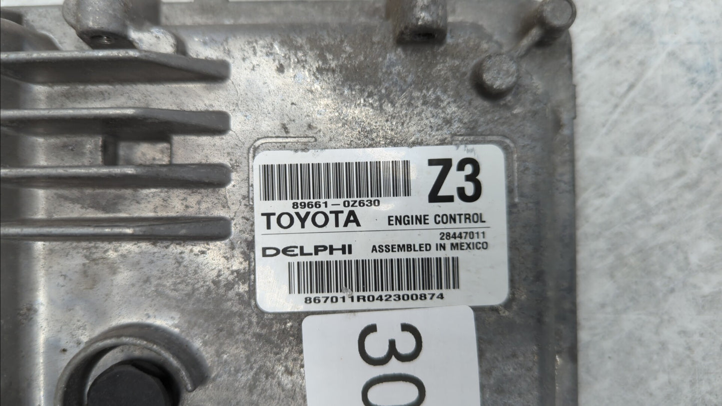 2015 Toyota Corolla PCM Engine Control Computer ECU ECM PCU OEM P/N:89661-0Z630 89661-0Z631 Fits OEM Used Auto Parts - Oemus