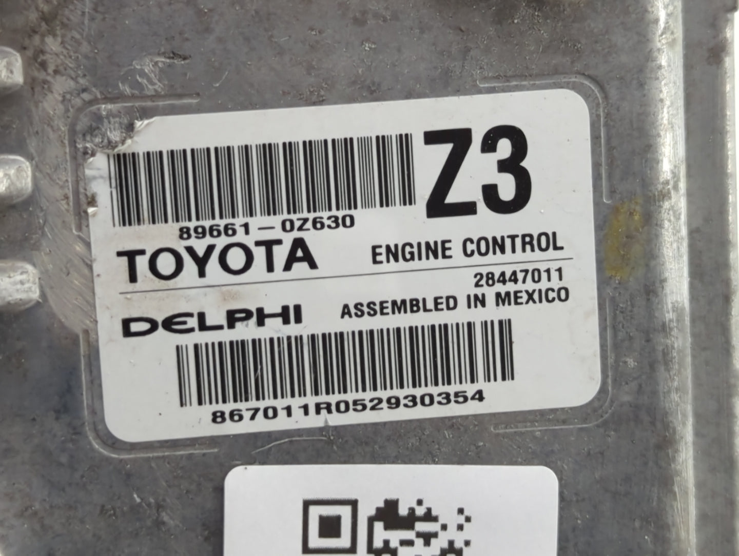2016 Toyota Corolla PCM Engine Control Computer ECU ECM PCU OEM P/N:89661-0Z630 89661-0Z621 Fits OEM Used Auto Parts - Oemus