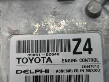 2016 Toyota Corolla PCM Engine Control Computer ECU ECM PCU OEM P/N:89661-0Z630 89661-0Z621 Fits OEM Used Auto Parts