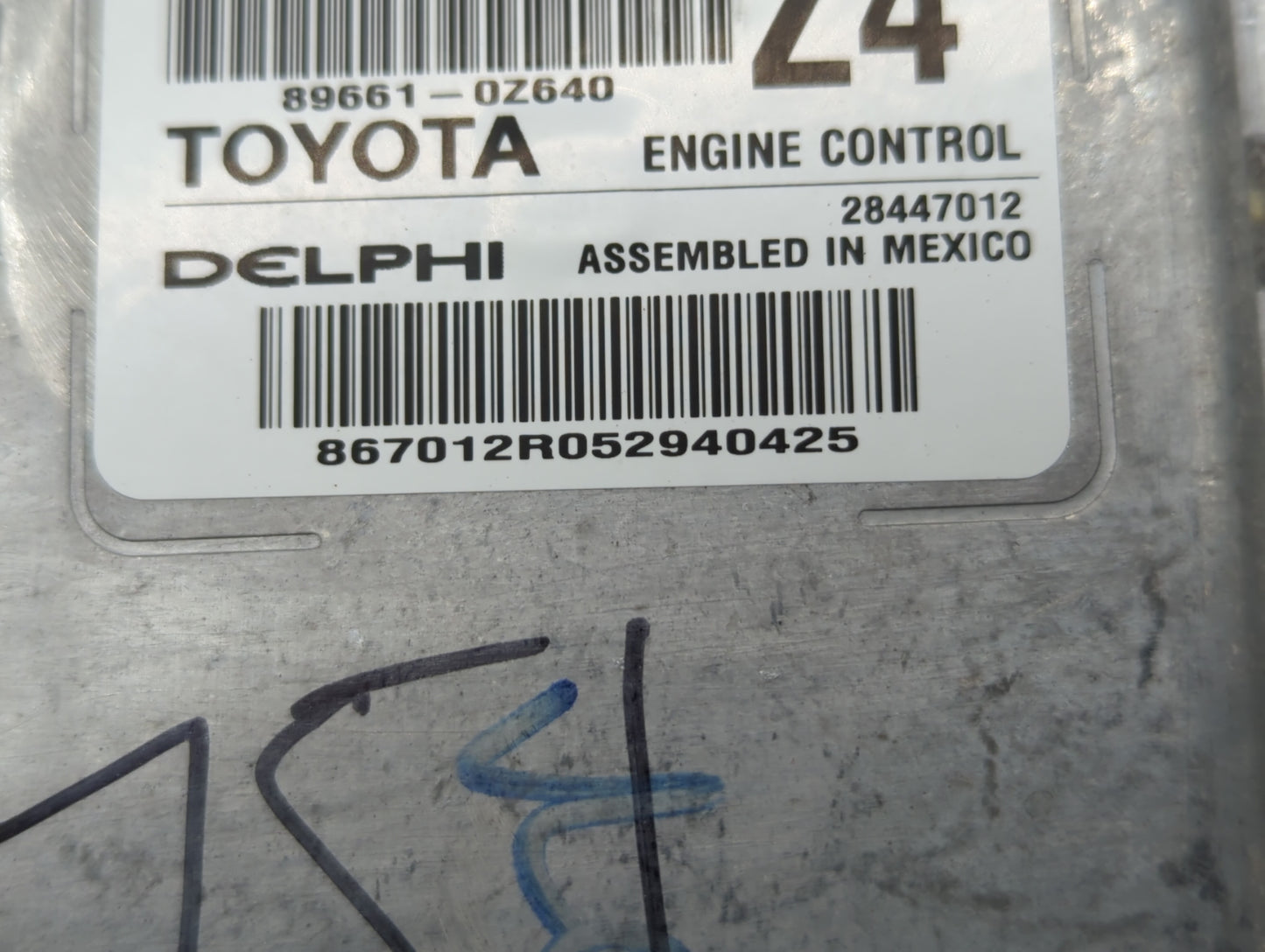 2016 Toyota Corolla PCM Engine Control Computer ECU ECM PCU OEM P/N:89661-0Z630 89661-0Z621 Fits OEM Used Auto Parts - Oemus