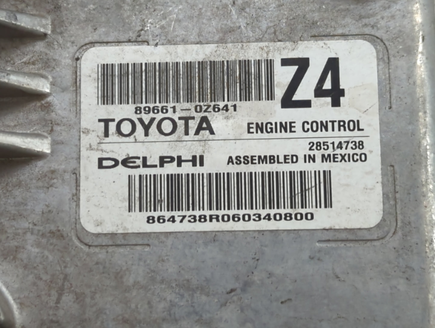 2016 Toyota Corolla PCM Engine Control Computer ECU ECM PCU OEM P/N:89661-0Z641 89661-0Z640 Fits OEM Used Auto Parts - Oemus