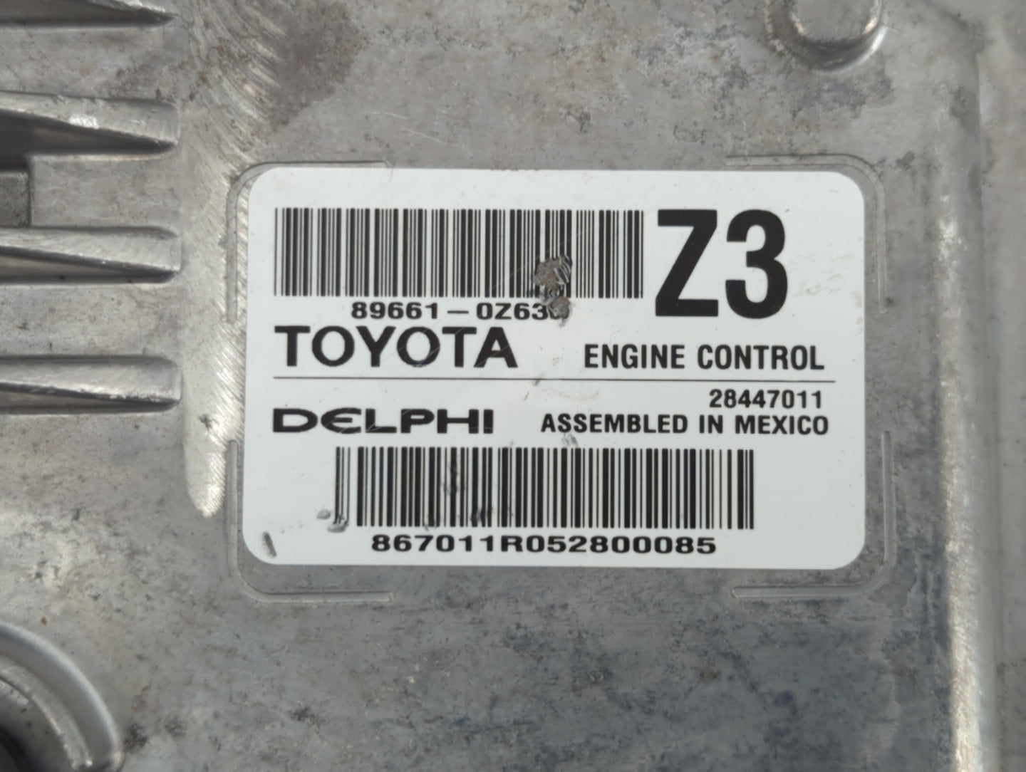 2016 Toyota Corolla PCM Engine Control Computer ECU ECM PCU OEM P/N:89661-0Z630 89661-0Z641, 89661-0Z640 Fits OEM Used Auto 