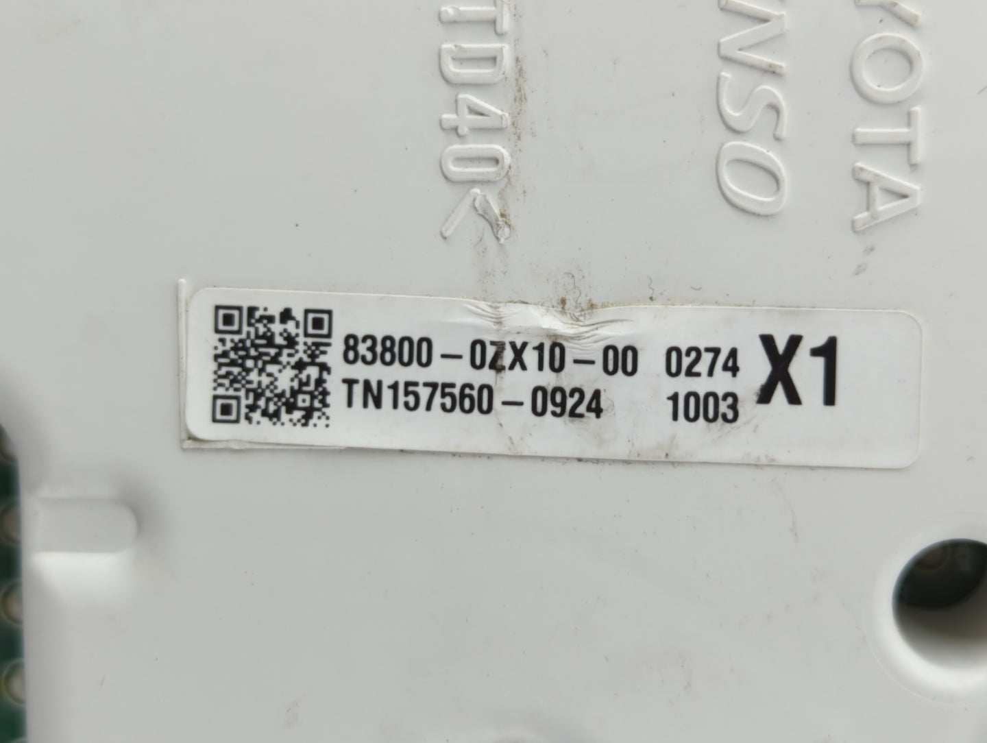 2014-2016 Toyota Corolla Instrument Cluster Speedometer Gauges P/N:83800-0ZX51 83800-0ZX10 Fits Fits 2014 2015 2016 OEM Used