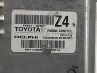 2015 Toyota Corolla PCM Engine Control Computer ECU ECM PCU OEM P/N:89661-0Z641 89661-0Z640, 89661-0Z630 Fits OEM Used Auto 