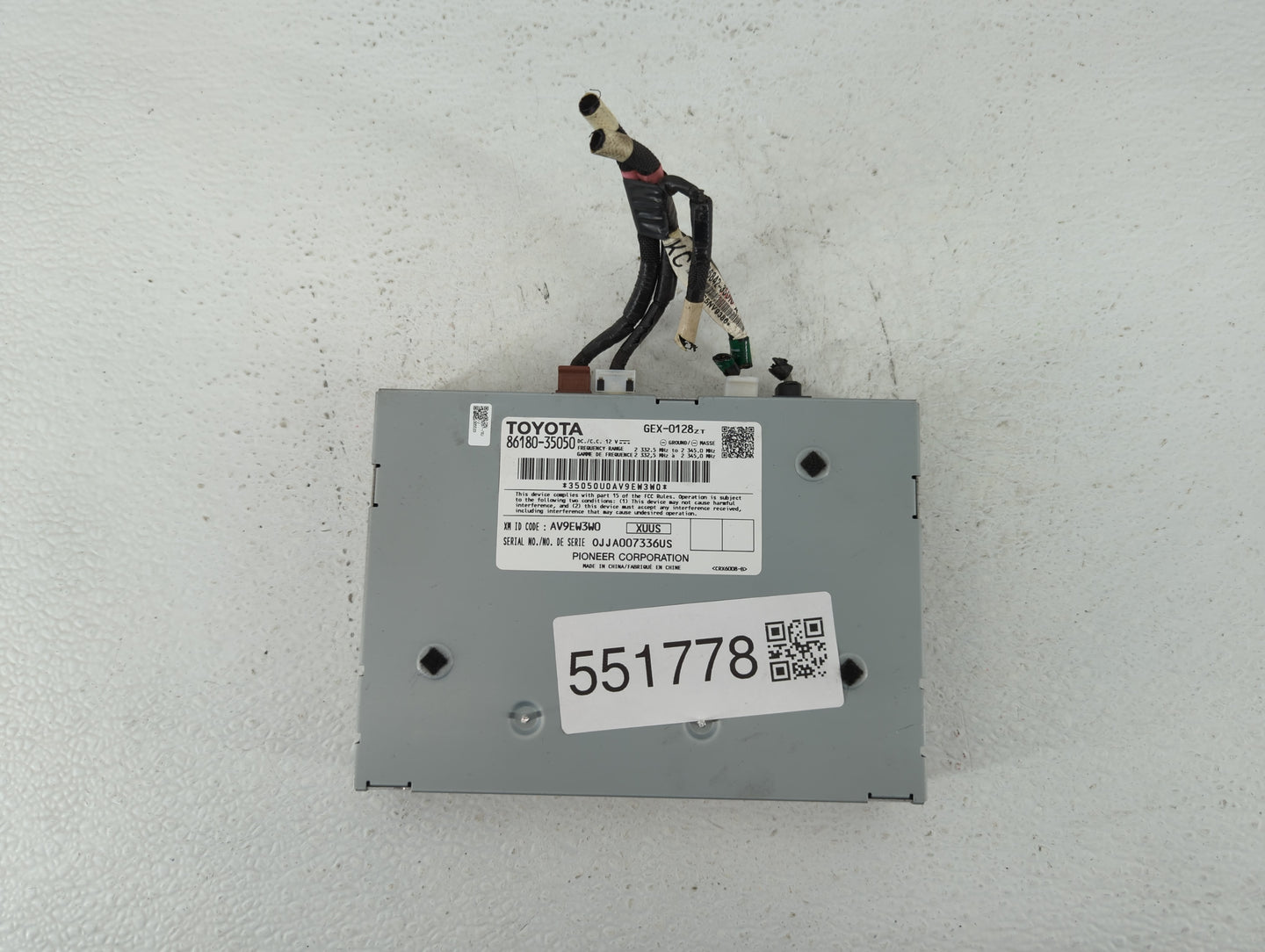2014-2019 Toyota Corolla Radio AM FM Cd Player Receiver Replacement P/N:86180-35050 86140-02470 Fits OEM Used Auto Parts - O
