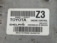 2016 Toyota Corolla PCM Engine Control Computer ECU ECM PCU OEM P/N:89661-0Z631 Fits OEM Used Auto Parts - Oemusedautoparts1