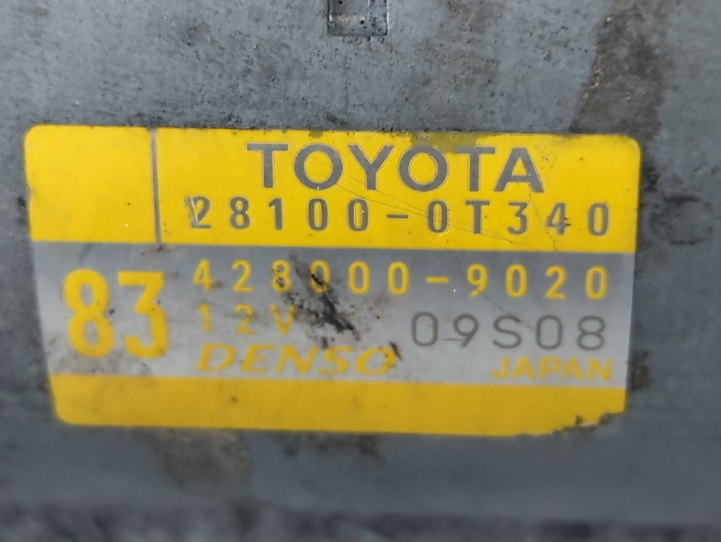 2015-2022 Toyota Corolla Car Starter Motor Solenoid OEM P/N:428000-9020 28100-0T340 Fits OEM Used Auto Parts - Oemusedautopa