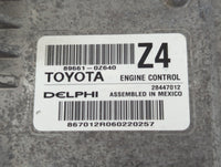 2016 Toyota Corolla PCM Engine Control Computer ECU ECM PCU OEM P/N:89661-0Z640 Fits OEM Used Auto Parts - Oemusedautoparts1