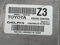 2015-2016 Toyota Corolla PCM Engine Control Computer ECU ECM PCU OEM P/N:89661-0Z630 Fits Fits 2015 2016 OEM Used Auto Parts
