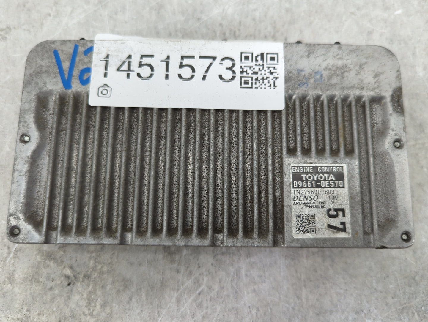 2016 Toyota Highlander PCM Engine Control Computer ECU ECM PCU OEM P/N:89661-0E570 TN275600-8001 Fits OEM Used Auto Parts - 