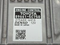 2016-2017 Toyota Prius PCM Engine Control Computer ECU ECM PCU OEM P/N:89661-5C750 Fits Fits 2016 2017 OEM Used Auto Parts -