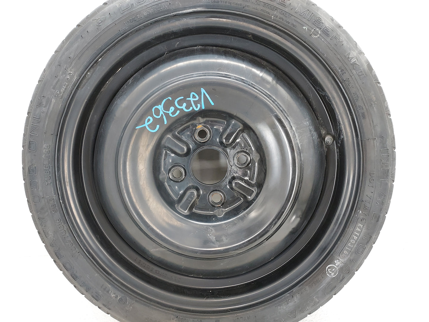 Toyota Prius Spare Donut Tire Wheel Rim Oem 1420786 - Oemusedautoparts1.com