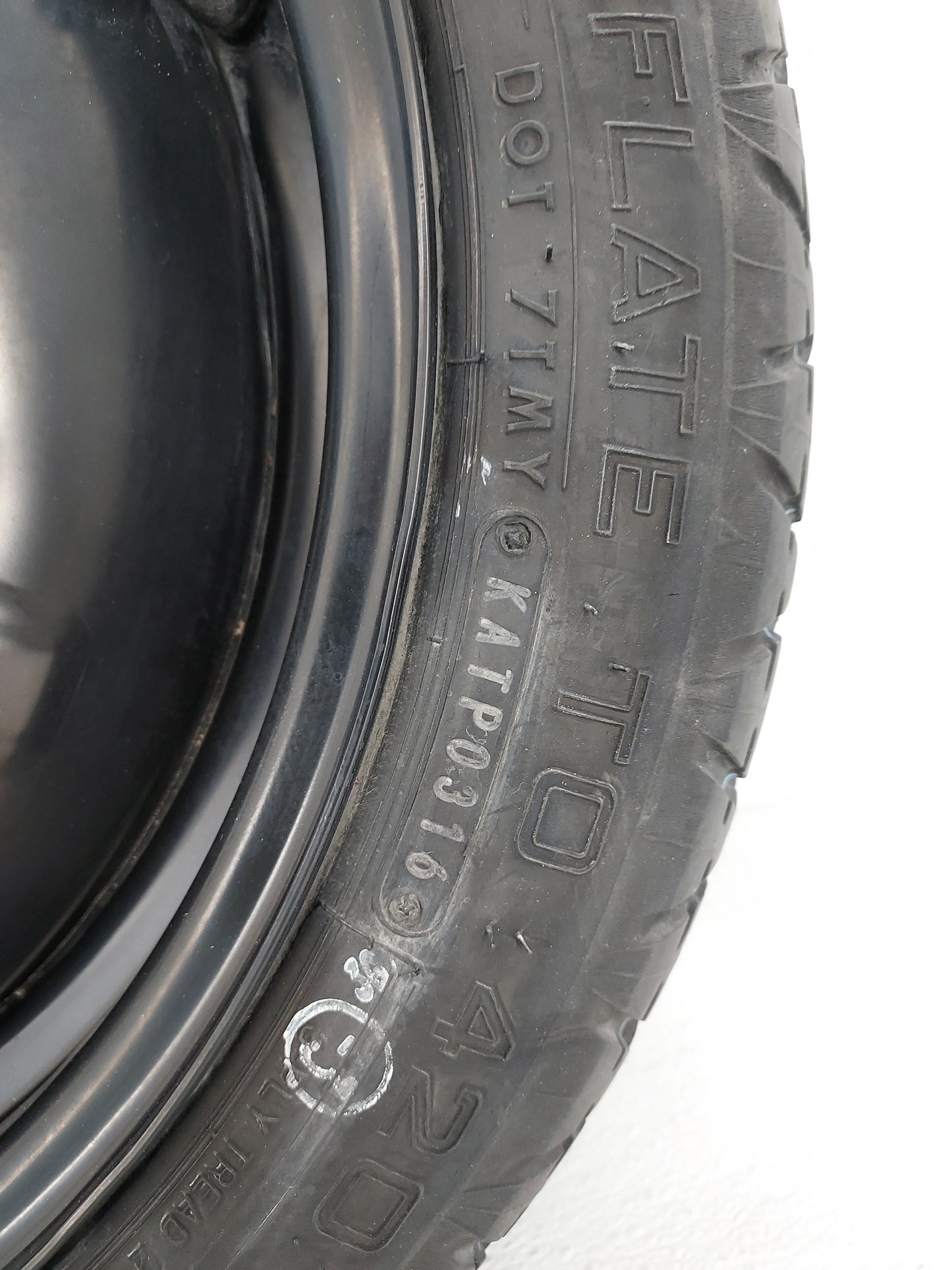 Toyota Prius Spare Donut Tire Wheel Rim Oem 1420786 - Oemusedautoparts1.com