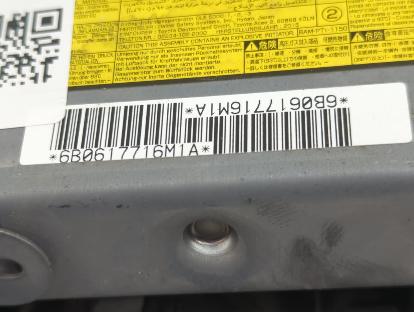 2016 Toyota Prius Air Bag Driver Left Knee OEM P/N:6B0617716M1A Fits OEM Used Auto Parts - Oemusedautoparts1.com