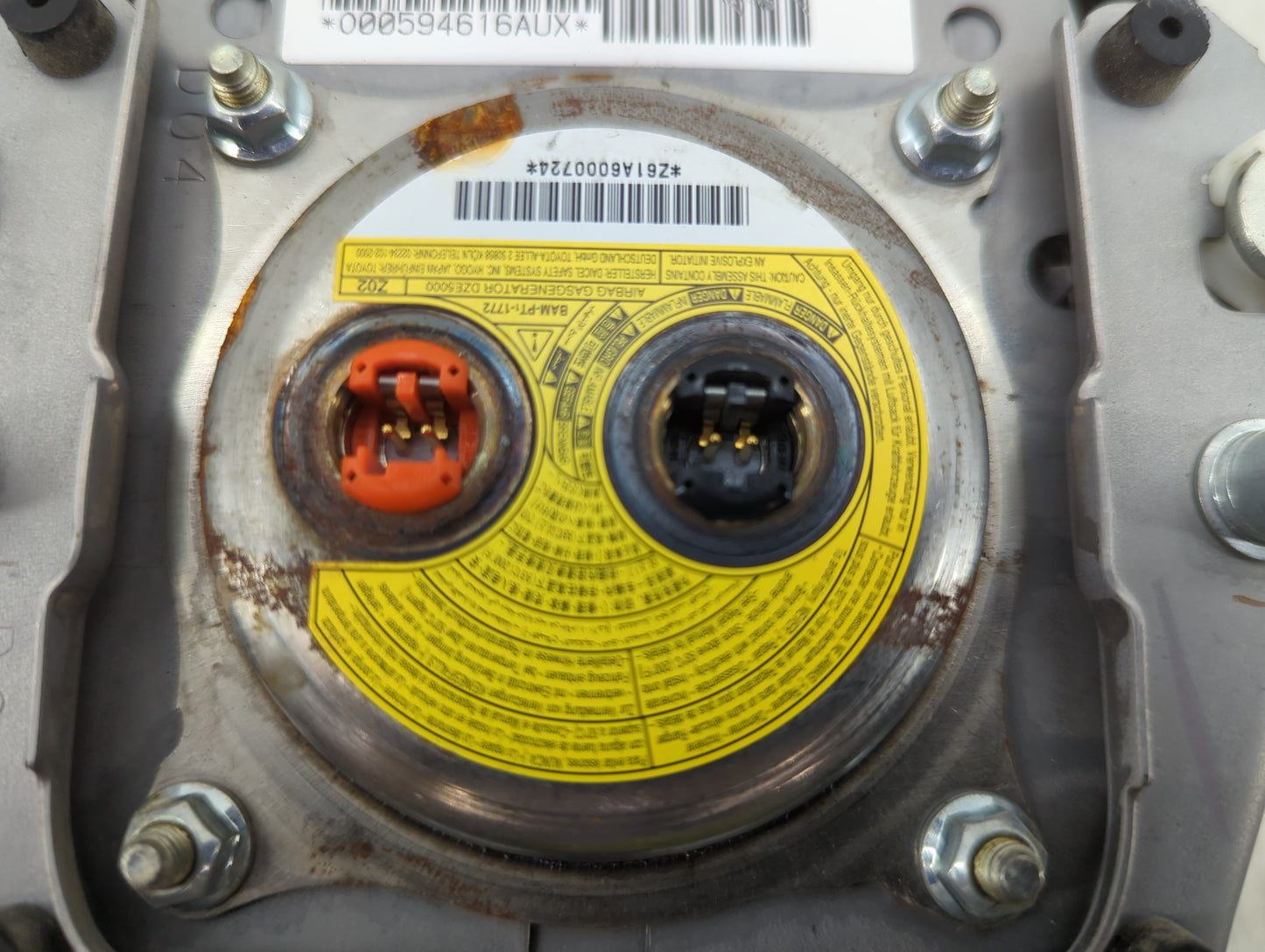 2016-2022 Toyota Prius Air Bag Driver Left Steering Wheel Mounted P/N:BAM-PT1-1772 Fits Fits 2016 2017 2018 2019 2020 2021 2