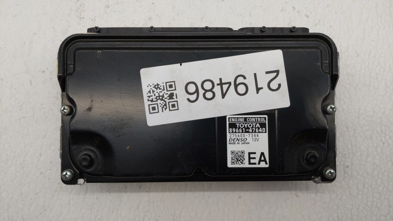 2016 Toyota Prius PCM Engine Control Computer ECU ECM PCU OEM P/N:89661-47640 Fits OEM Used Auto Parts - Oemusedautoparts1.c