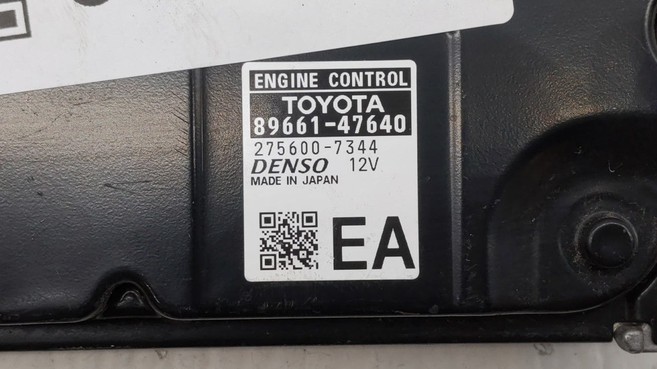 2016 Toyota Prius PCM Engine Control Computer ECU ECM PCU OEM P/N:89661-47640 Fits OEM Used Auto Parts - Oemusedautoparts1.c