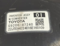 2016 Toyota Prius Hybrid DC Synergy Drive Power Inverter P/N:G9200-47240 Fits OEM Used Auto Parts - Oemusedautoparts1.com